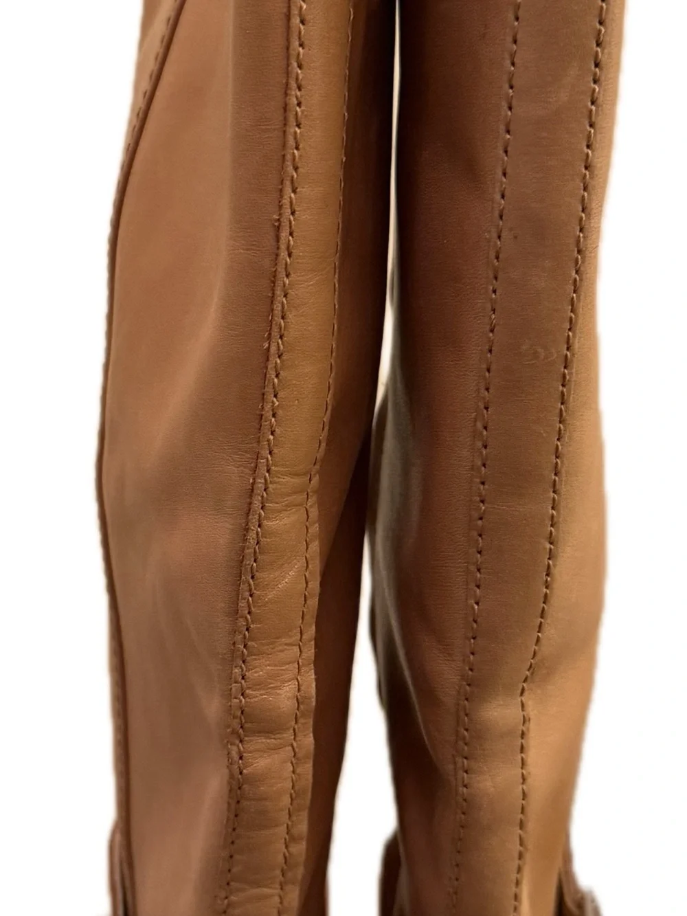 Sam Edelman Distressed Tan Leather Buckle Boots Sz 6.5